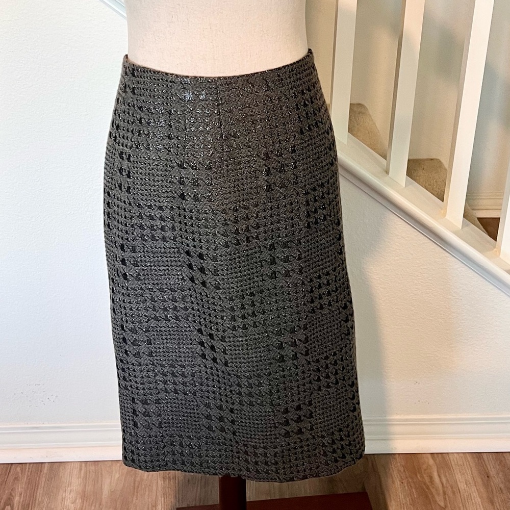 Peter Nygard Elegant Gray 2 piece suit Women's Skirt excellent condition 14 - Picture 6 of 16